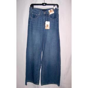 Sincerely Jules High Rise Wide Leg Blue Denim Jeans 3/26 - NWT